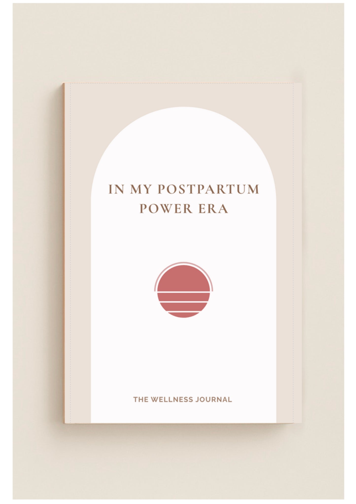 In My Postpartum Power Era - Black & White Paperback Journal